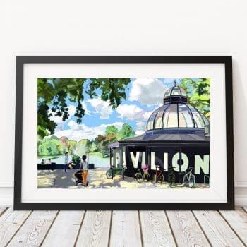 Pavilion Cafe Victoria Park East London Art Print