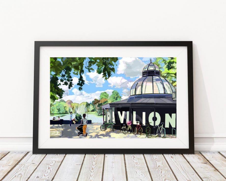 Pavilion Cafe Victoria Park East London Art Print