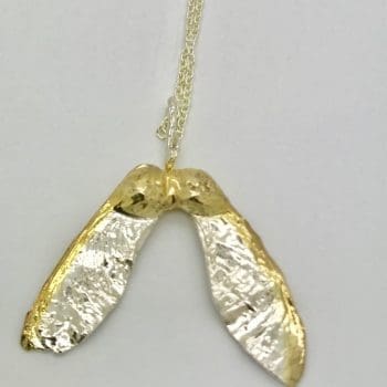 Silver and Gold Sycamore Necklace