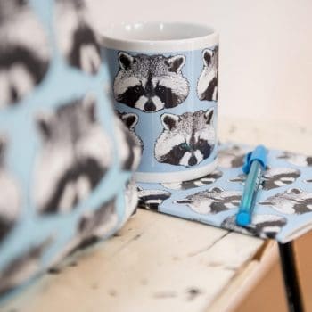 Raccoon Print Mug - animal mug