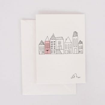 New Home Card - house illustration