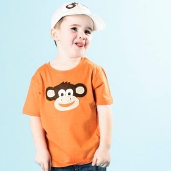 Kids Monkey T-Shirt 2-7 Years