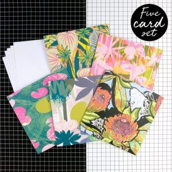 Greetings card set - 'Floral'