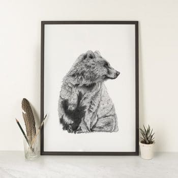 Big Wet Bear - Art Print