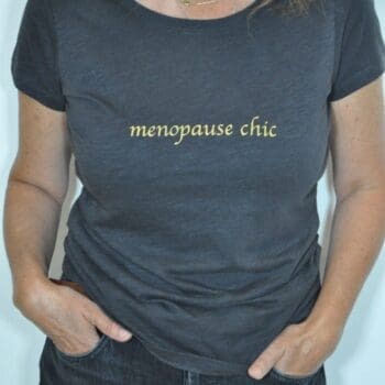Menopause Chic - Organic T-shirt - soft pewter grey