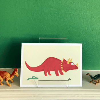 Triceratops Dinosaur A5 / A4 art print