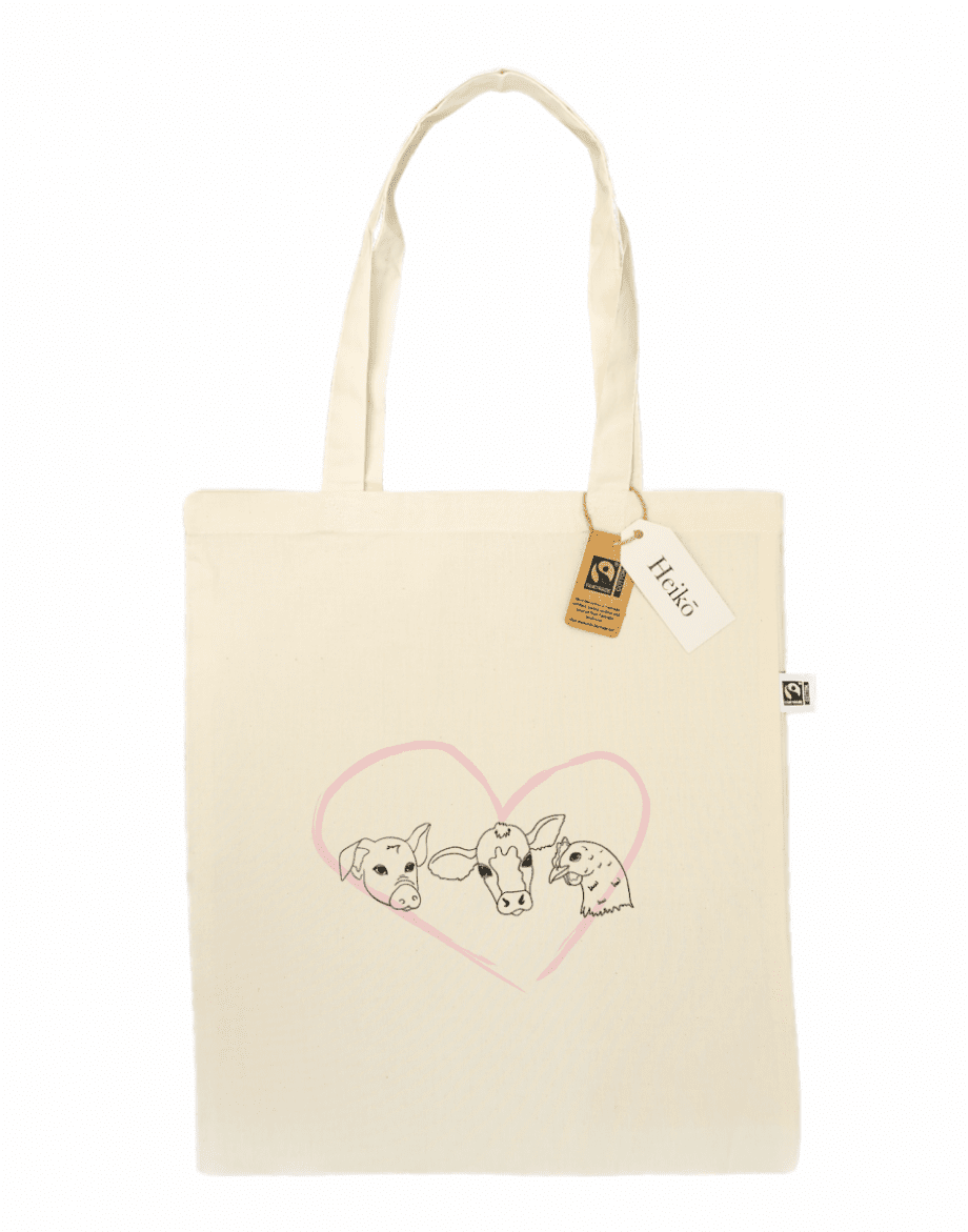 Friends Not Food | 100% organic cotton tote bag