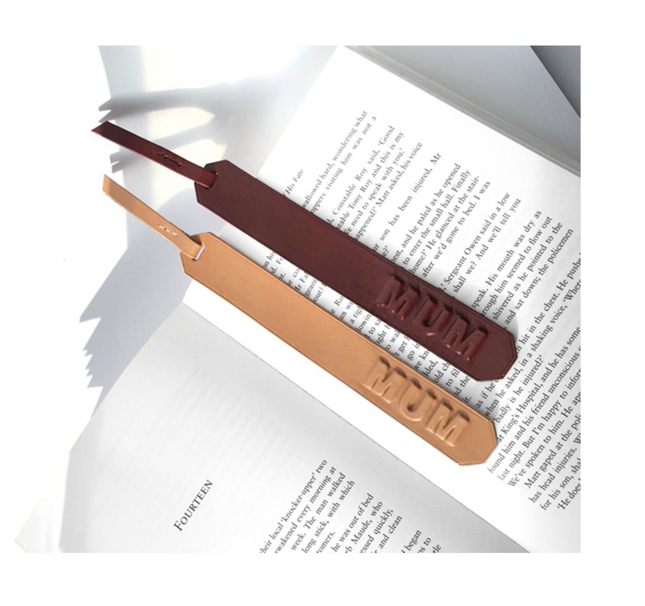 Mum - Leather Bookmark