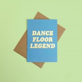 Dancefloor Legend Fathers Day card