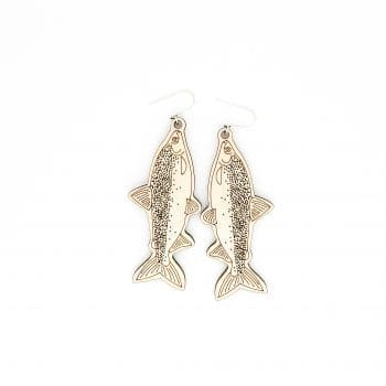FISH - wooden earrings