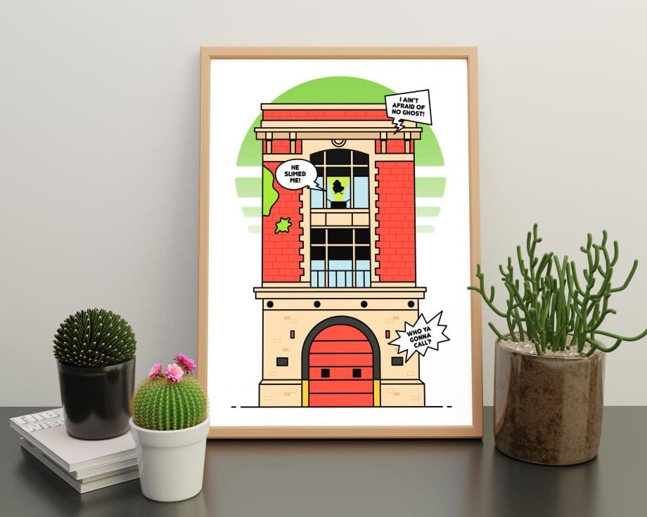 Hook and Ladder Ghostbusters Print