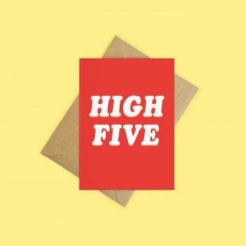 High Five congratulations card