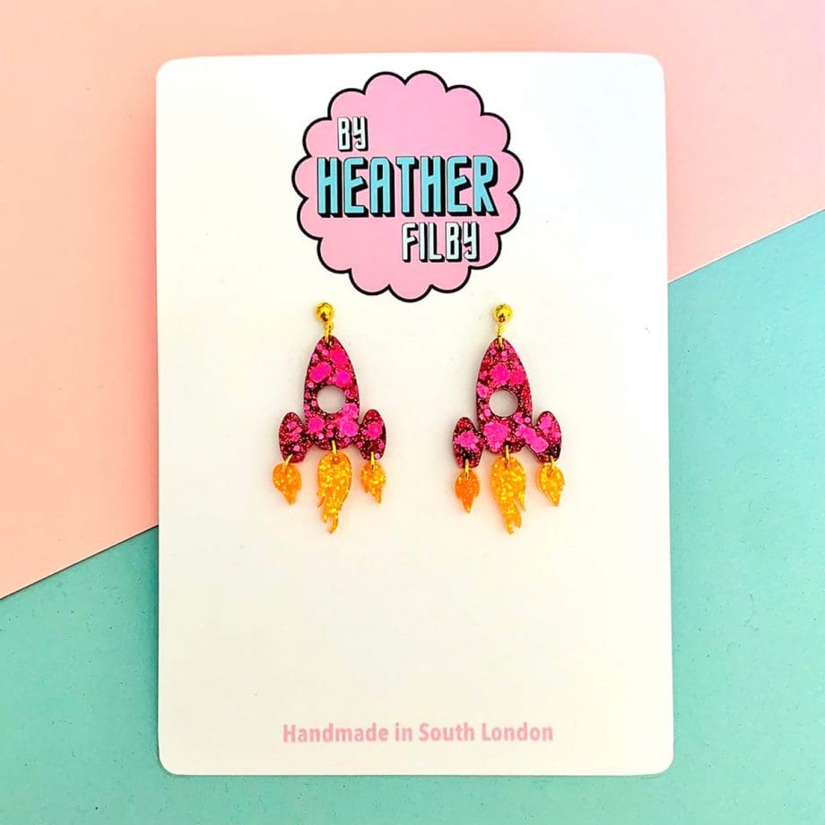 rocket earrings