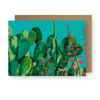 ‘Cactus Garden Series No.2’ Sustainable Greeting Card