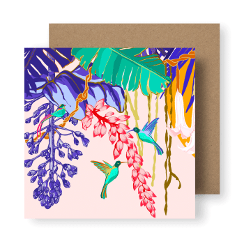 ‘Tropical Canopy No.1’ Sustainable Greeting Card