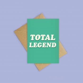 Total Legend eco-friendly greeting card