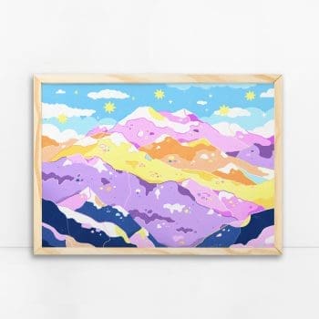 Pastel Landscape Art Print