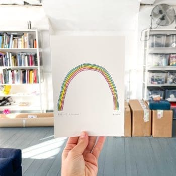 Look it's a rainbow - Art print