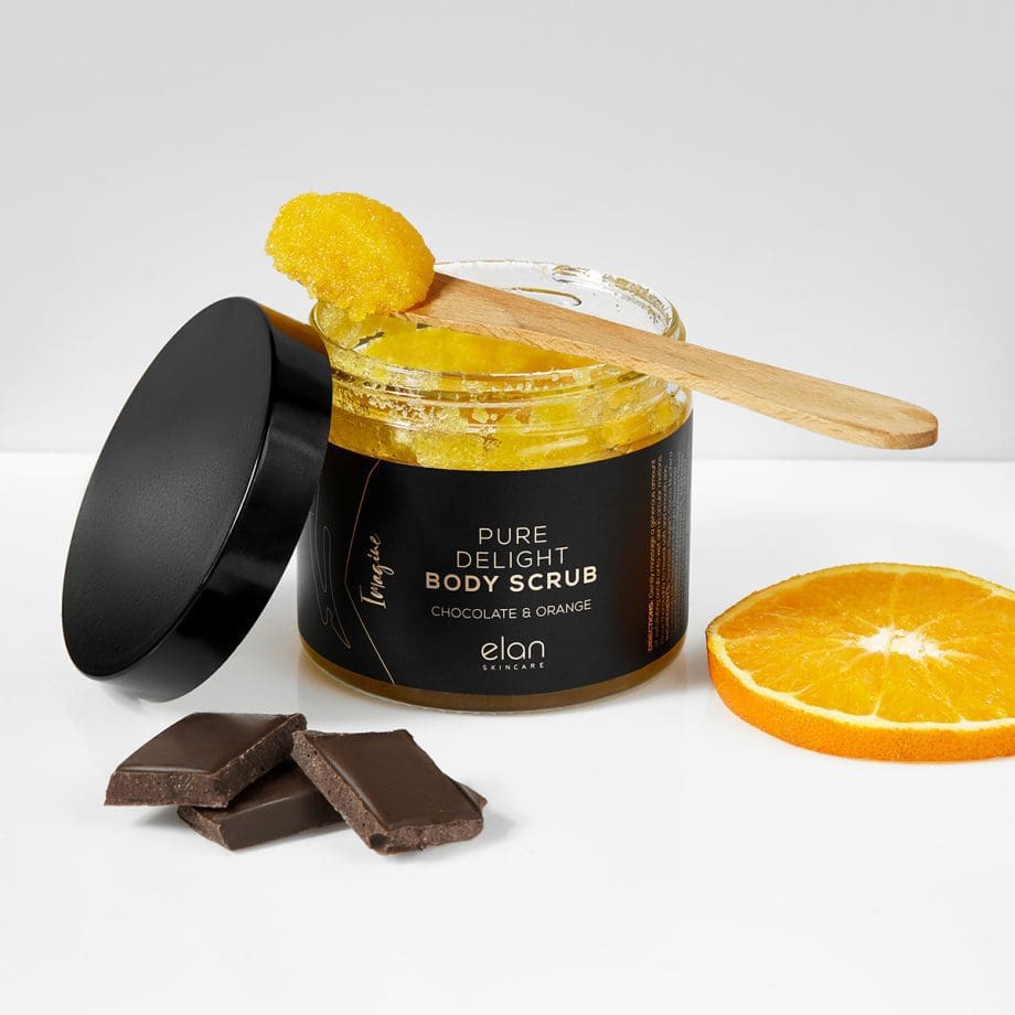 chocolate and orange scrub from Elan Skincare
