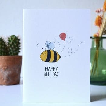 Birthday Card - Happy Bee Day