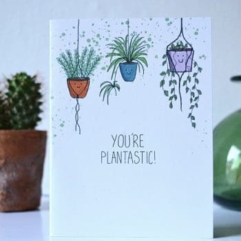 Congratulations Card | Well Done Card “You’re Plantastic”