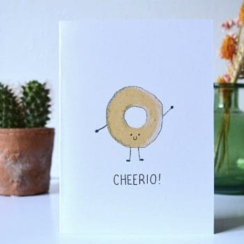 Sorry you’re leaving card | Goodbye Card “Cheerio”