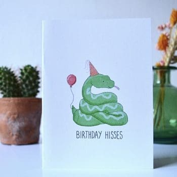 Birthday Card “Birthday Hisses”