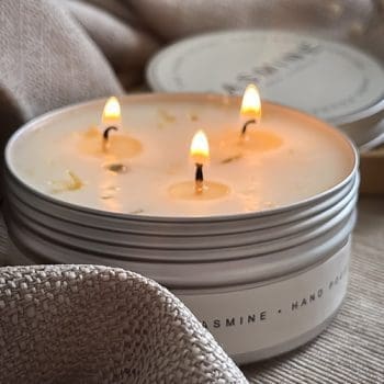 Jasmine 3 Wick Soy Candle in a Tin