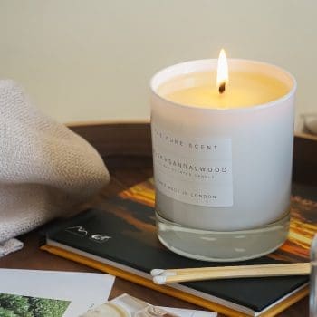 Musk and Sandalwood Soy Candle in a Glass -Urban Makers