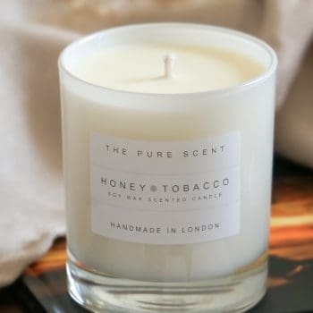 Honey and Tobacco Soy Candle in a Glass