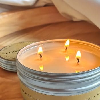 Pumpkin Spice 3 Wick Soy Candle in a Tin