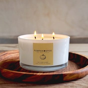 Large 3 Wick Pumpkin Spice Soy Candle