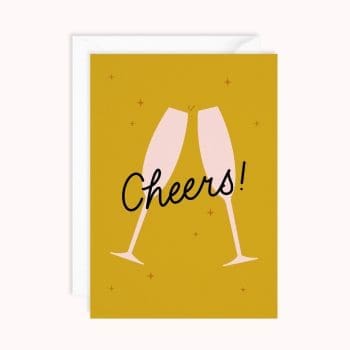 Cheers Greeting Card | Toasting With Champagne