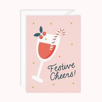 Festive Cheers Greeting Card | Christmas card