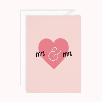Mr and Mr Card | Wedding Card