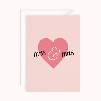 Mrs and Mrs Card | Wedding Card