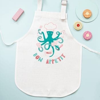 Children's Apron - Bon Appetit Octopus