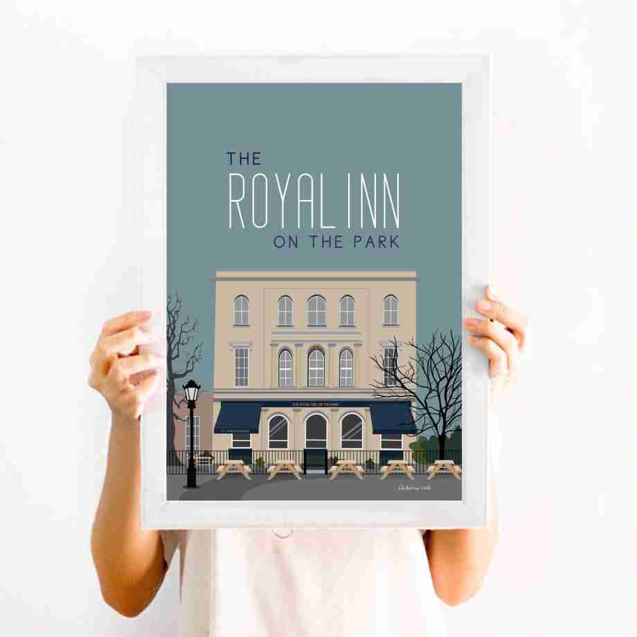 The Royal Inn on the Park - art print