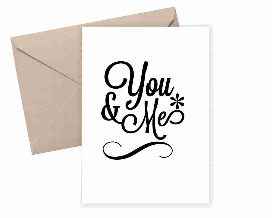 You and Me - Valentine's Card