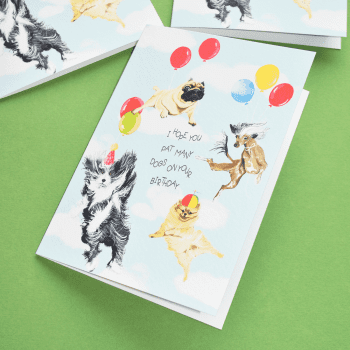 Fun and Cute Dogs Birthday Card